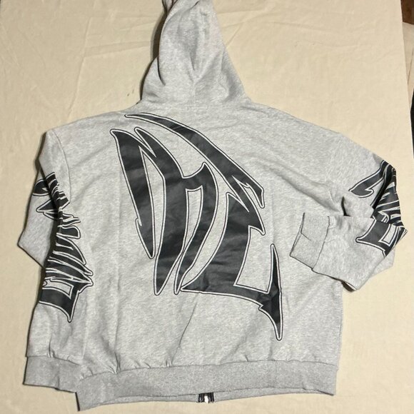 Gray Mixed Emotions blackwash jacket - Picture 2 of 7